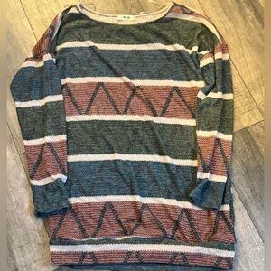 First Love Multicolor Knit Sweater buttery soft boutique Brand Size small